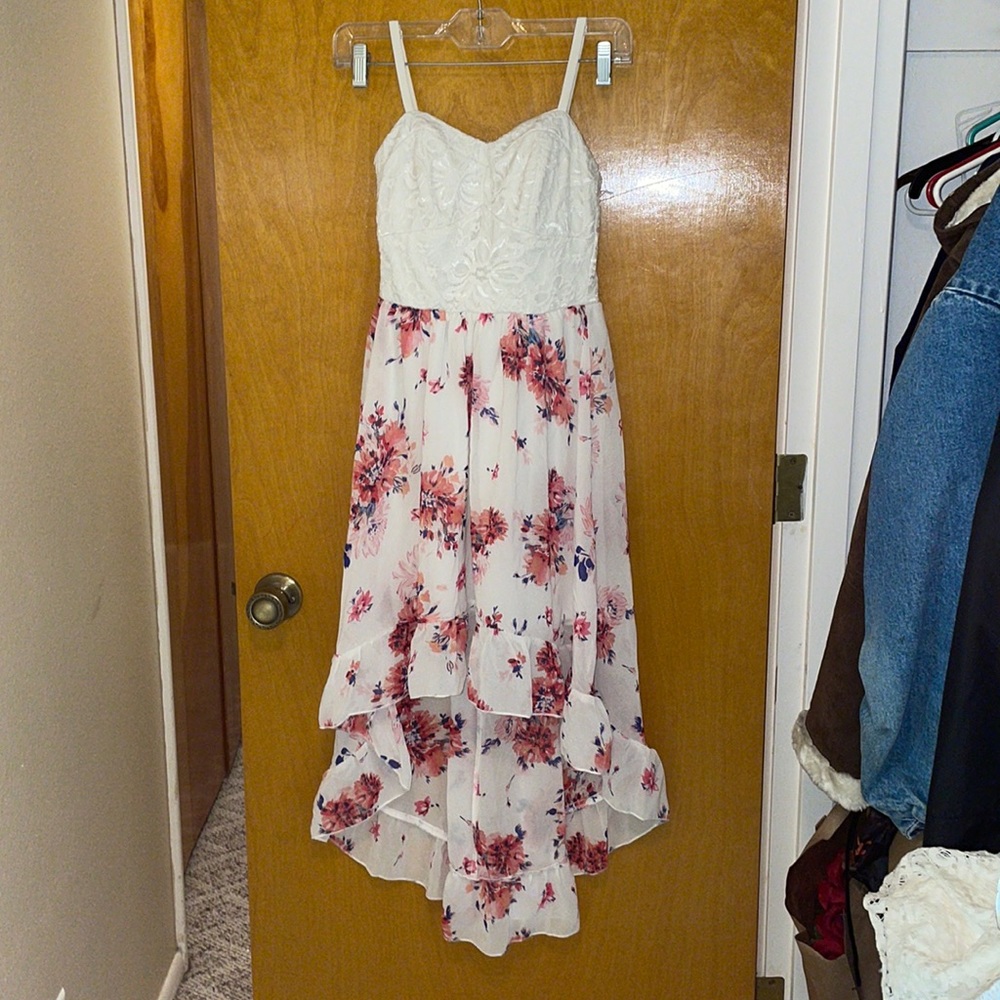 High-Low Floral Dress